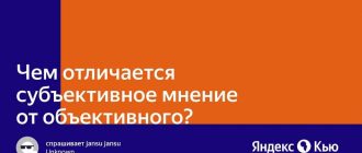 Субъективное и объективное мнение: разница и примеры