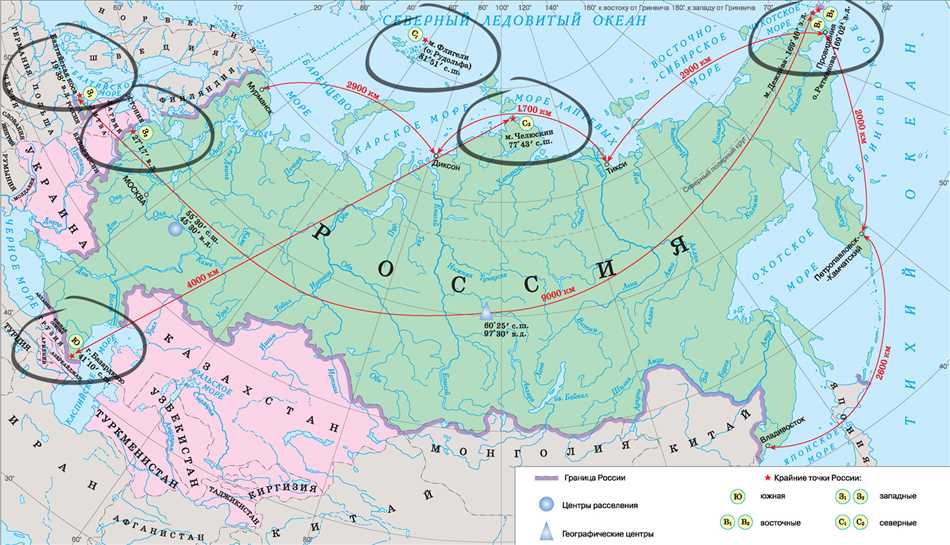 Расстояние от ближайшего населенного пункта