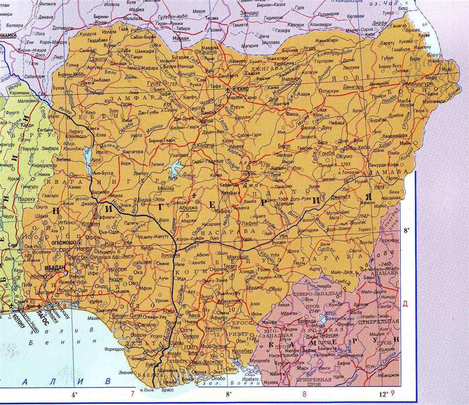 Где находится Нигерия: географическое положение и расположение на карте мира