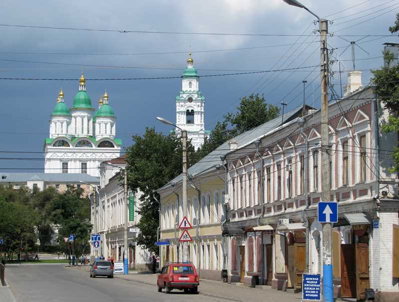 Положение города Астрахань на карте России