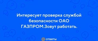 Работа Газпром-службы безопасности: поверка всех аспектов