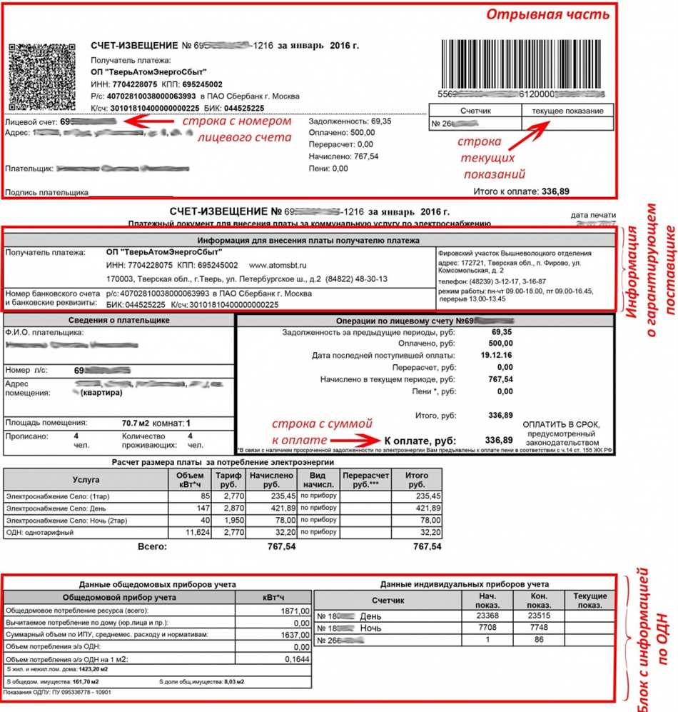 Сальдо в квитанции за электроэнергию: простыми словами объясняем