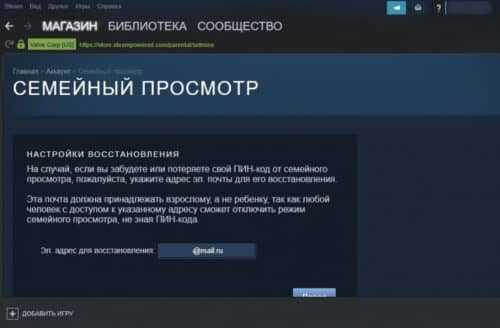 Семейный просмотр в Steam: что это такое и как использовать