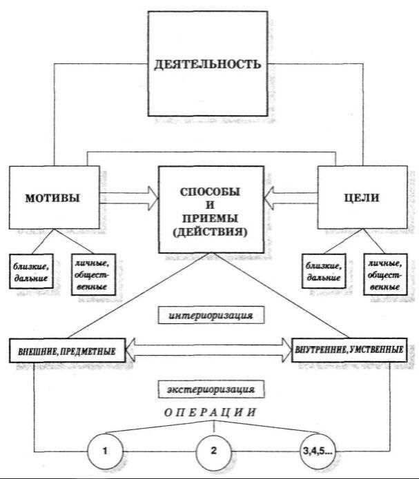 Схема структура деятельности обществознание